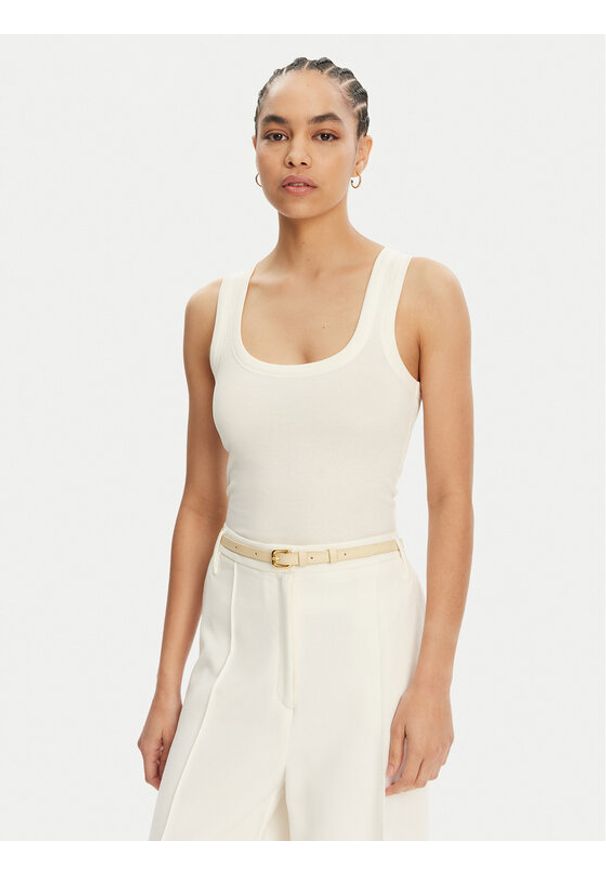 JACQUEMUS Top 241JS158-2032 Écru Regular Fit. Materiał: bawełna