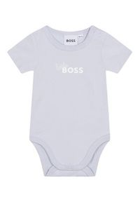 BOSS - Boss Komplet 2 par body dziecięcych J98407 Błękitny Regular Fit. Kolor: niebieski. Materiał: bawełna