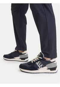 Napapijri Sneakersy Stab NP0A8BNY Granatowy. Kolor: niebieski. Materiał: materiał #2