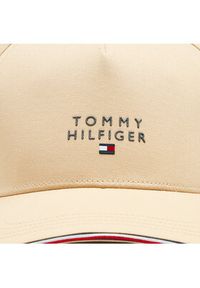 TOMMY HILFIGER - Tommy Hilfiger Czapka z daszkiem AM0AM11447 Beżowy. Kolor: beżowy. Materiał: bawełna, materiał