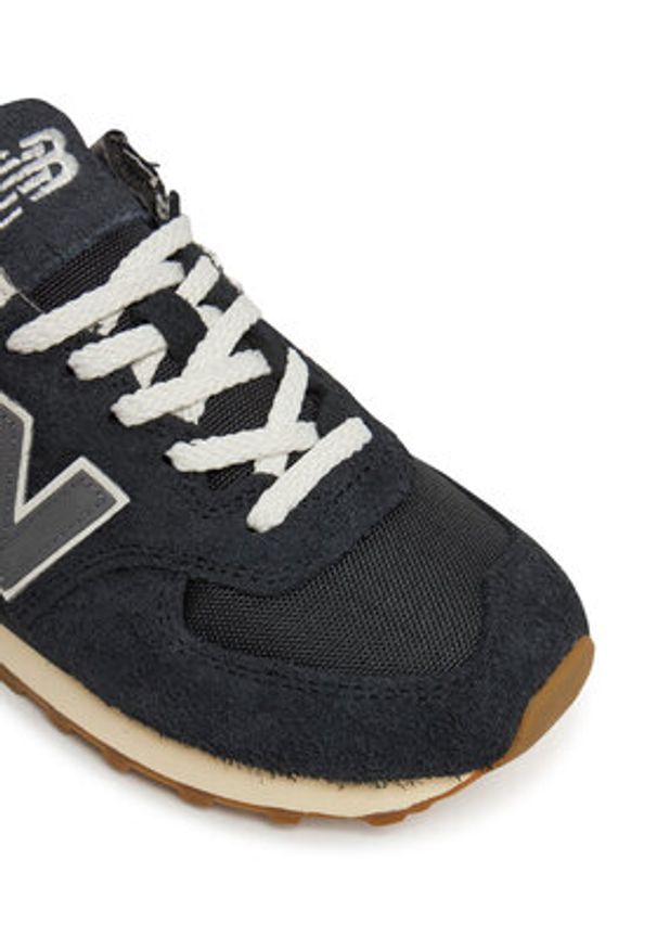 New Balance Sneakersy U574RUS Czarny. Kolor: czarny. Materiał: skóra, zamsz. Model: New Balance 574