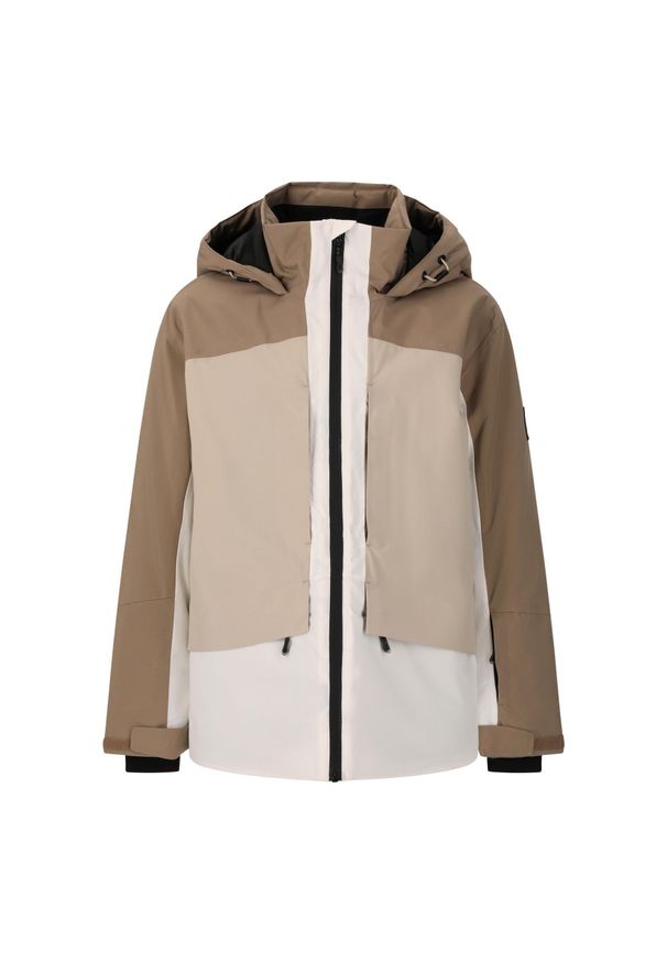 Dziecięca kurtka narciarska Whistler Kingland. Kolor: brązowy, biały, beżowy, wielokolorowy. Sport: narciarstwo