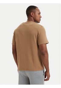 BOSS T-Shirt Waffle 50535891 Beżowy Regular Fit. Kolor: beżowy. Materiał: bawełna #5