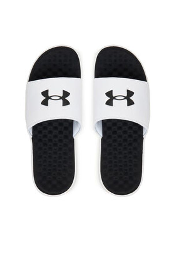 Under Armour Klapki UA Ignite Pro 8 Fix 6010383 Biały. Kolor: biały. Materiał: skóra