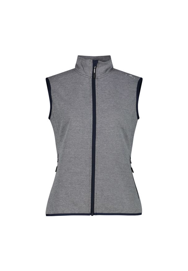 Kurtka bez rękawów na zamek dla kobiet CMP. Kolor: szary. Długość rękawa: bez rękawów