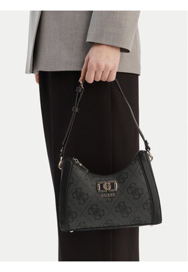 Guess Torebka Karnilla HWOS99 01180 Szary. Kolor: szary. Materiał: skórzane