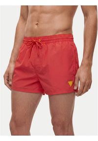 Guess Szorty kąpielowe F6GT25 WG282 SHORT Czerwony Regular Fit. Kolor: czerwony. Materiał: syntetyk #1