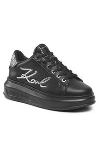 Karl Lagerfeld - KARL LAGERFELD Sneakersy KL62510A Czarny. Kolor: czarny. Materiał: skóra #5