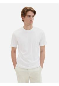 Tom Tailor Komplet 2 t-shirtów 1037741 Biały Regular Fit. Kolor: biały. Materiał: bawełna #10