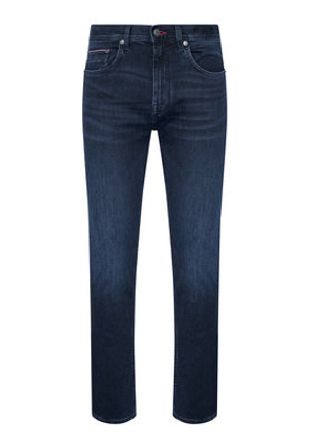 TOMMY HILFIGER - Tommy Hilfiger Jeansy Core Bleecker MW0MW15593 Granatowy Slim Fit. Kolor: niebieski