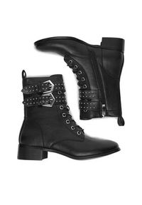 DeeZee Trzewiki 2900818-1-BLACK PU Czarny. Kolor: czarny. Materiał: materiał #7