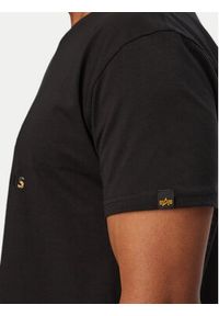 Alpha Industries T-Shirt Basic Effect 100501EP Czarny Regular Fit. Kolor: czarny. Materiał: bawełna #5