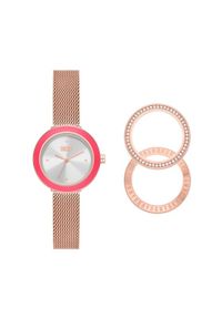 DKNY Zegarek Sasha NY6654SET Różowe złocenie. Kolor: różowy