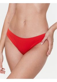 Calvin Klein Swimwear Dół od bikini KW0KW01987 Czerwony. Kolor: czerwony. Materiał: syntetyk #1