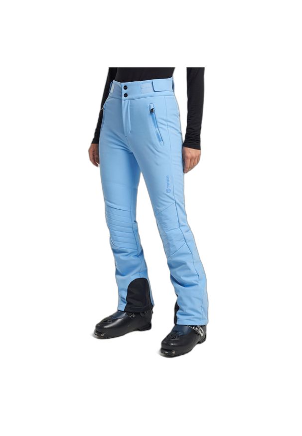 Spodnie narciarskie dla kobiet Tenson Grace Softshell. Kolor: niebieski. Materiał: softshell. Sezon: zima. Sport: narciarstwo