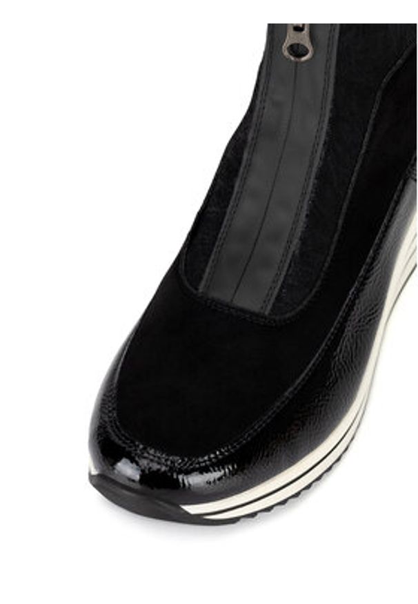 Remonte Botki D0T71-01 Czarny. Kolor: czarny. Materiał: materiał