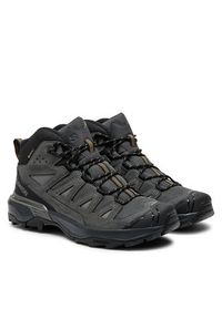 salomon - Salomon Trekkingi X Ultra 360 Leather Mid Gore-Tex L47570800 Czarny. Kolor: czarny. Materiał: materiał. Technologia: Gore-Tex. Sport: turystyka piesza #4