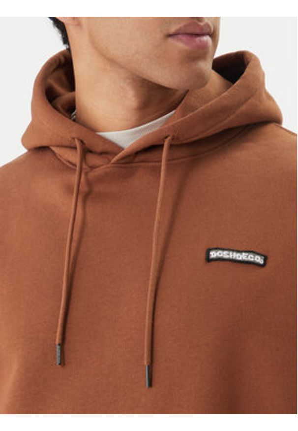 DC Shoes Bluza Patch It EDYFT03549 Brązowy Regular Fit. Kolor: brązowy. Materiał: syntetyk