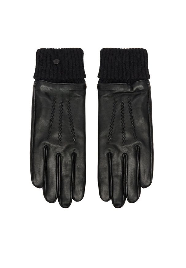 EMU Australia Rękawiczki Damskie Loch Gloves W7016 Czarny. Kolor: czarny. Materiał: skóra