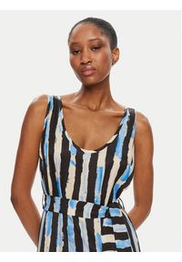 Pinko Sukienka letnia Once 103602 A1UM Czarny Regular Fit. Kolor: czarny. Materiał: wiskoza. Sezon: lato #3