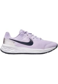 Buty do biegania Nike Revolution 6 Nn Jr DD1096 500 fioletowe. Zapięcie: rzepy. Kolor: fioletowy. Materiał: guma. Szerokość cholewki: normalna. Model: Nike Revolution