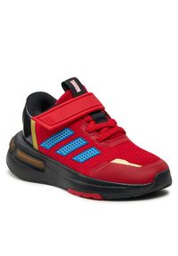 Adidas - adidas Sneakersy Marvel's Iron Man Racer Kids IG3559 Czerwony. Kolor: czerwony. Materiał: materiał. Wzór: motyw z bajki. Model: Adidas Racer