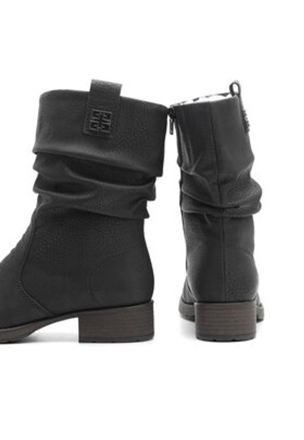 Rieker Botki Z9583-00 Czarny. Kolor: czarny
