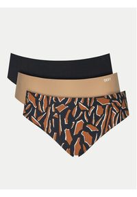 DKNY Komplet 3 par fig klasycznych DK5028BP3 Kolorowy. Materiał: syntetyk. Wzór: kolorowy #9