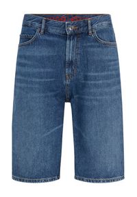 Hugo Szorty jeansowe 50489985 Niebieski Regular Fit. Kolor: niebieski. Materiał: jeans #5