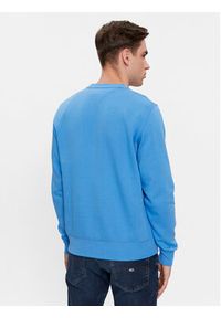 TOMMY HILFIGER - Tommy Hilfiger Bluza Tommy Logo Sweatshirt MW0MW11596 Niebieski Regular Fit. Kolor: niebieski. Materiał: bawełna #5