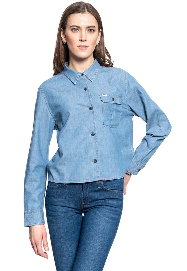 Wrangler - KOSZULA DAMSKA WRANGLER EXPLORER SHIRT LIGHT INDIGO W5R02SX4E 112130299