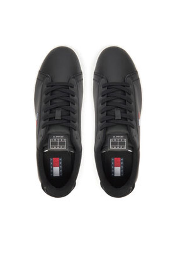 Tommy Jeans Sneakersy Archive '98 EM0EM01596 Czarny. Kolor: czarny. Materiał: skóra