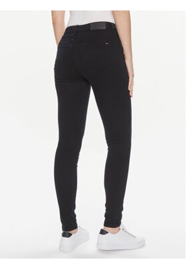 TOMMY HILFIGER - Tommy Hilfiger Jeansy WW0WW41295 Granatowy Skinny Fit. Kolor: niebieski