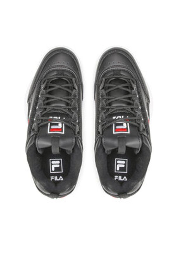 Fila Sneakersy Disruptor Teens FFT0029.80010 Czarny. Kolor: czarny. Materiał: skóra