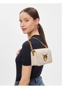 Pinko Torebka Love Click Mini AI 23-24 PLTT 100067 A136 Écru. Materiał: skórzane