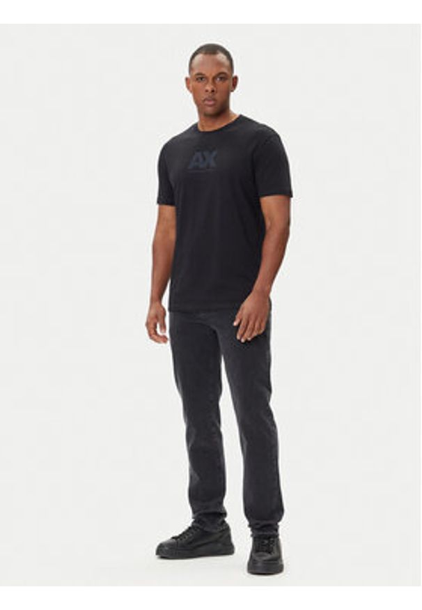 Armani Exchange T-Shirt XM001403 AF16432 UC001 Czarny Regular Fit. Kolor: czarny. Materiał: bawełna