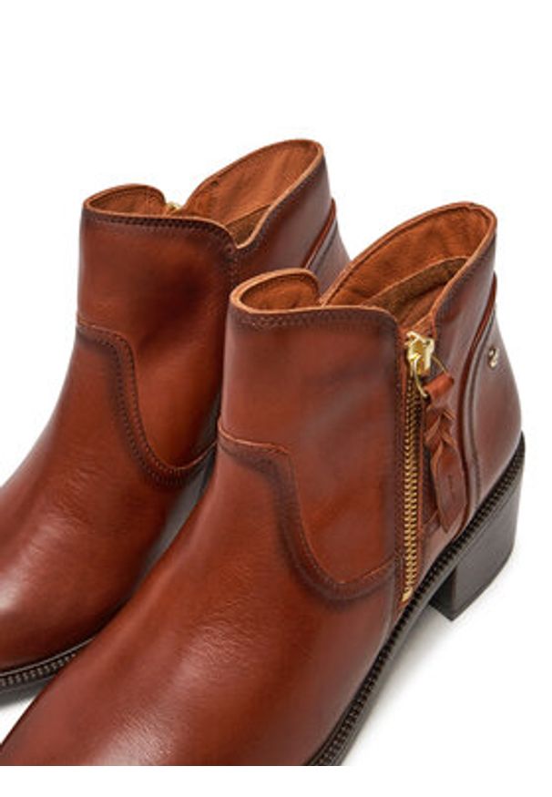 Pikolinos Botki W2D-8674 Brązowy. Kolor: brązowy. Materiał: skóra