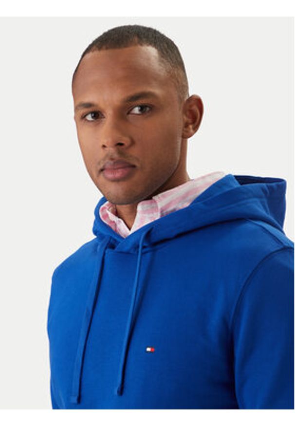 TOMMY HILFIGER - Tommy Hilfiger Bluza Essential MW0MW37235 Niebieski Regular Fit. Kolor: niebieski. Materiał: bawełna