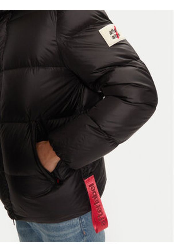 After Label - AFTER LABEL Kurtka puchowa Chamonix A00015 Czarny Regular Fit. Kolor: czarny. Materiał: syntetyk