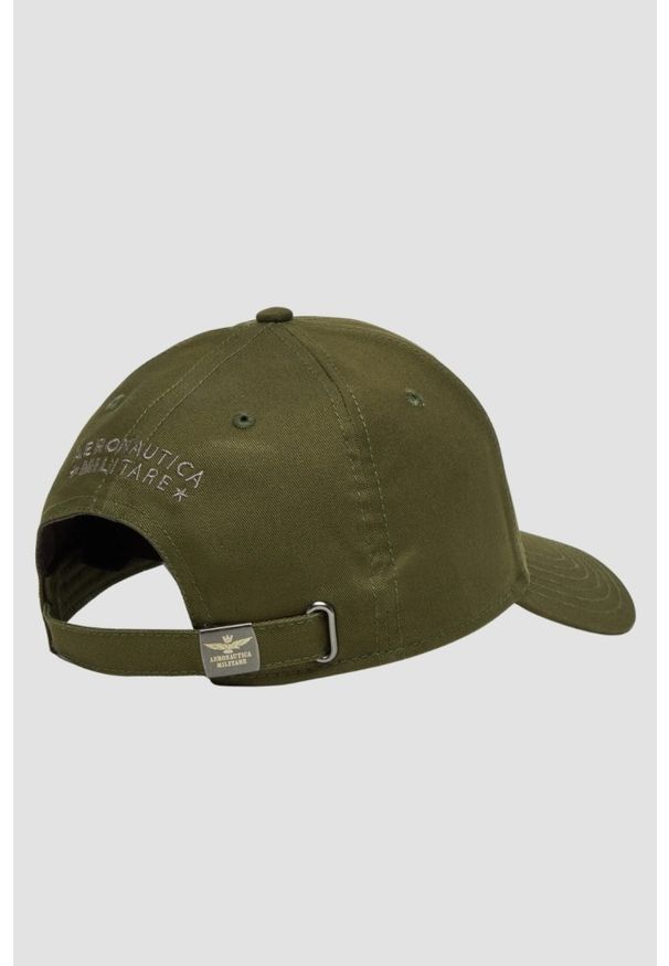 Aeronautica Militare - AERONAUTICA MILITARE Zielona męska czapka z daszkiem. Kolor: zielony. Materiał: materiał. Wzór: moro. Styl: casual, sportowy, militarny