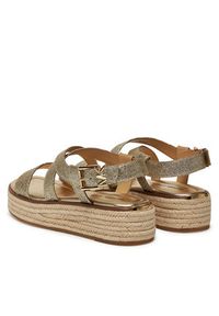 MICHAEL Michael Kors Espadryle Lynn 40S5LYFS1M Złoty. Kolor: złoty. Materiał: skóra