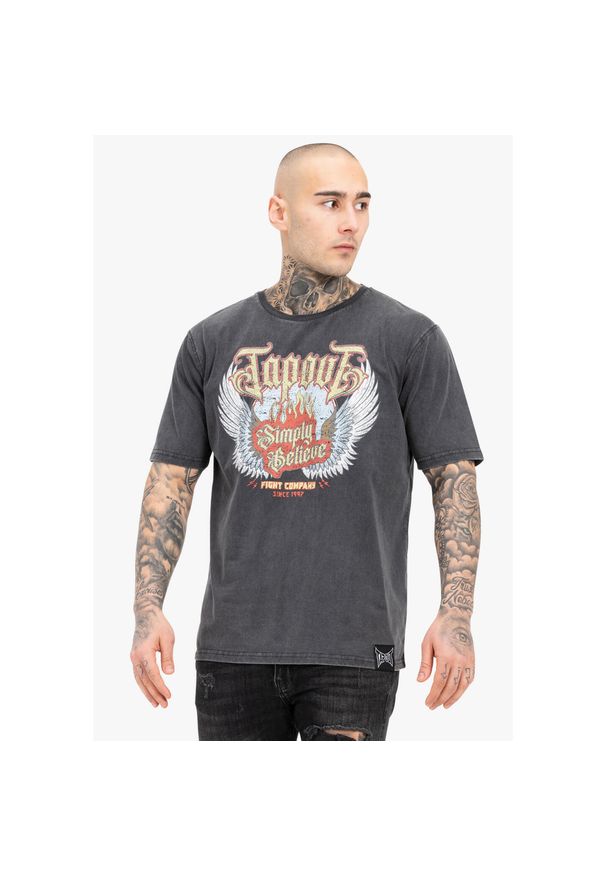 TAPOUT - Koszulka Tapout Dellano. Kolor: szary. Wzór: nadruk