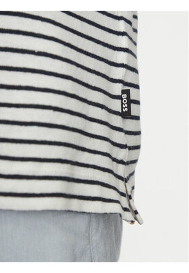 BOSS T-Shirt 50537498 Granatowy Regular Fit. Kolor: niebieski. Materiał: bawełna