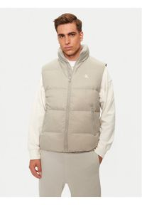 Calvin Klein Jeans Bezrękawnik Essentials J30J325901 Beżowy Regular Fit. Kolor: beżowy. Materiał: syntetyk. Długość rękawa: bez rękawów