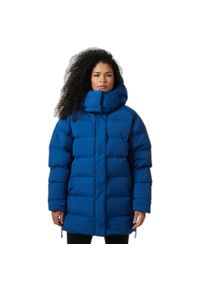Damska długa kurtka Helly Hansen Aspire. Kolor: niebieski. Materiał: puch. Długość: długie. Sport: turystyka piesza #2