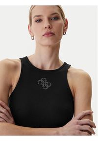 Guess Top W6RP39 KD092 Czarny Regular Fit. Kolor: czarny. Materiał: syntetyk #4