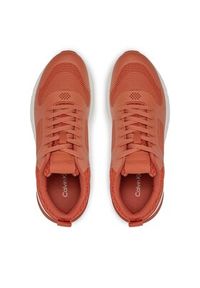 Calvin Klein Sneakersy Low Top Lace Up Tech HM0HM01283 Brązowy. Kolor: brązowy