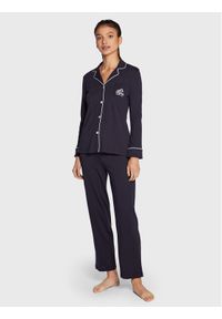 Lauren Ralph Lauren Piżama I819950 Granatowy. Kolor: niebieski. Materiał: bawełna