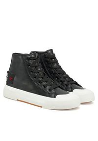 Love Moschino - LOVE MOSCHINO Trampki JA15022G1MIA0000 Czarny. Kolor: czarny. Materiał: skóra #3