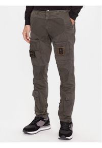 Aeronautica Militare Spodnie materiałowe 232PA1557CT3170 Khaki Regular Fit. Kolor: brązowy. Materiał: materiał, bawełna
